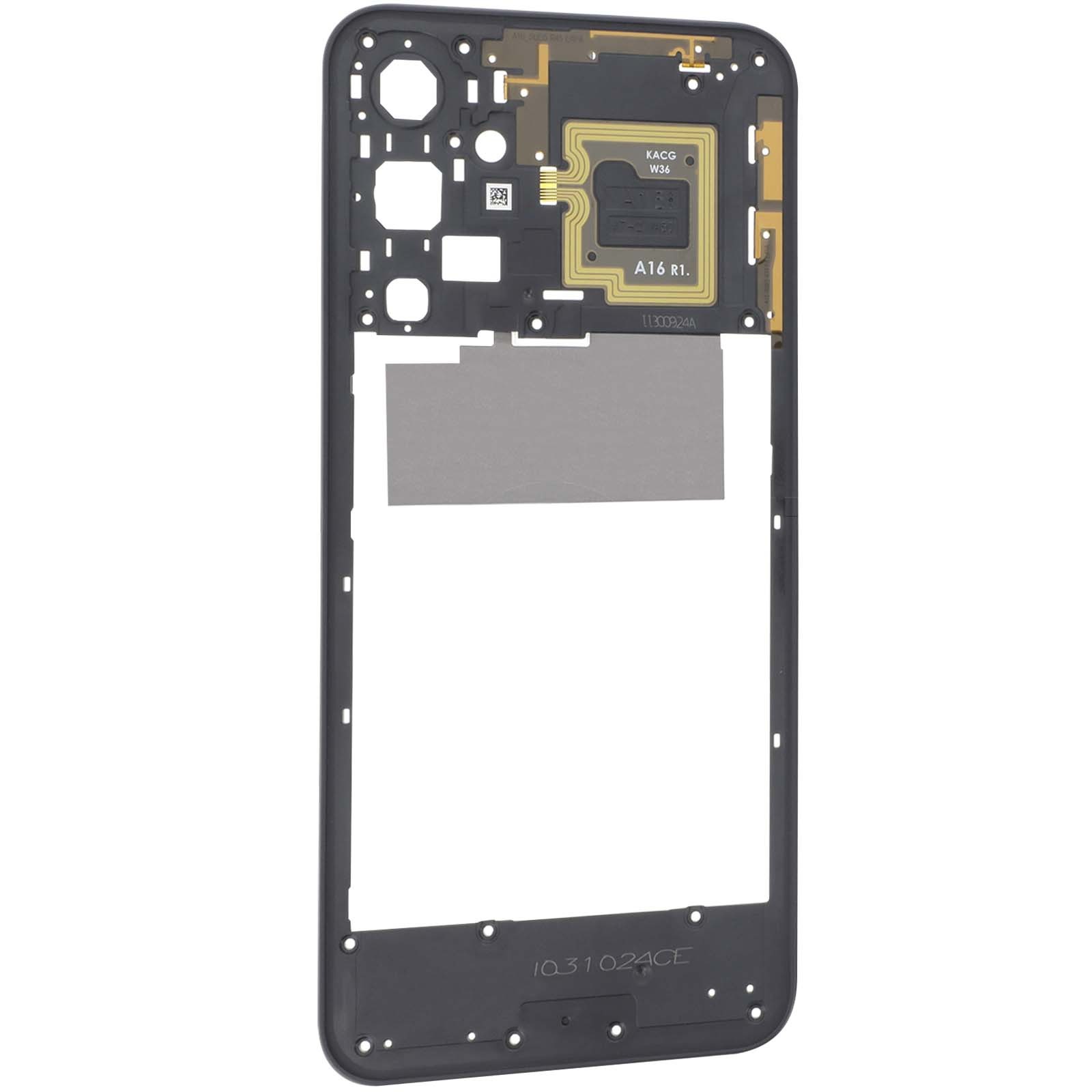 Châssis central Samsung Galaxy A16 bleu nuit pour réparer les accidents et chutes du quotidien