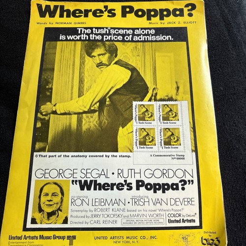 Where’s Poppa Movie sheet music