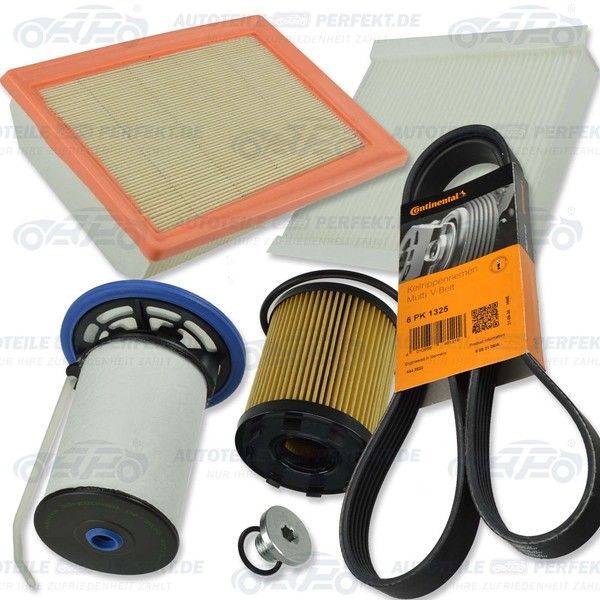 Inspektionskit Filter Satz Paket XXL (P) Fiat Tipo 1,3D Euro 6 (Sys. Purflux)-image