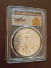 2018-W $1 SILVER EAGLE PCGS MS70  First Day Issue # 1 OF 1,000 Cleveland Auto !!