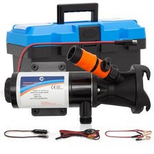 Macerator Pump for RV with Storage Case, 12V 12GPM Portable Waste Pump with