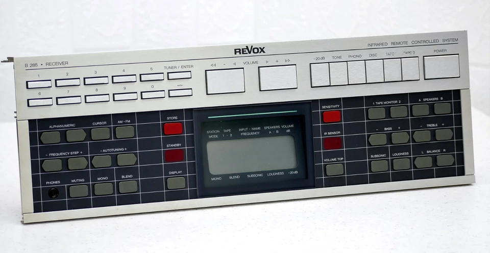 Original für ReVoX B285 Receiver Front Panel/Frontplatte/Bedienfeld mit Display! - Bild 2 von 4