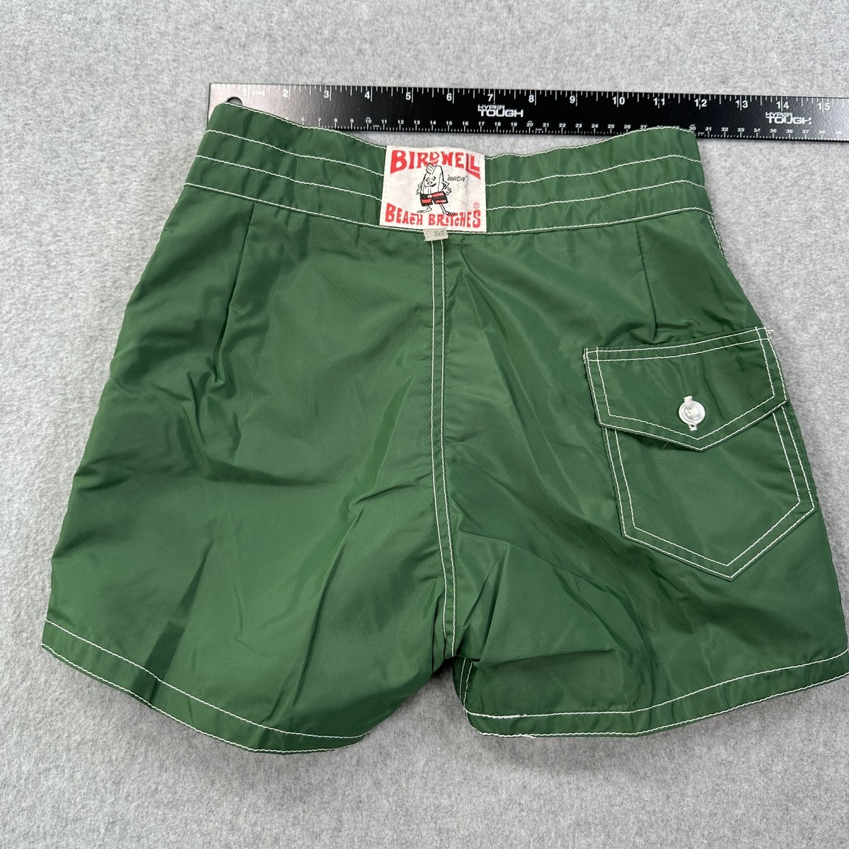 Birdwell Beach Britches Shorts Mens 26 Green Board Shorts Swim