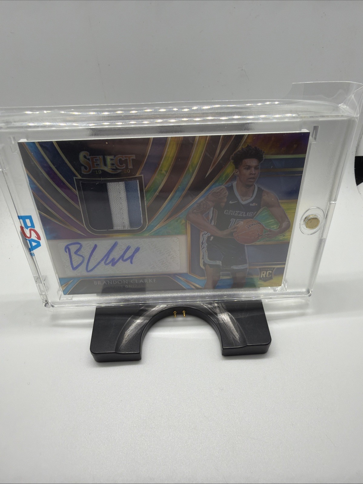 2019-20 Panini Select - Rookie Jersey Auto Brandon Clarke #RJA-BCL Tie-Dye /25