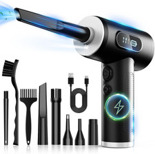 Compressed Air Duster, Rechargeable Cordless Electric Air Blower  3-Gear Adjust