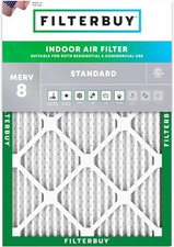 Filterbuy 18x25x1 Pleated Air Filters, Replacement for HVAC AC Furnace MERV 8