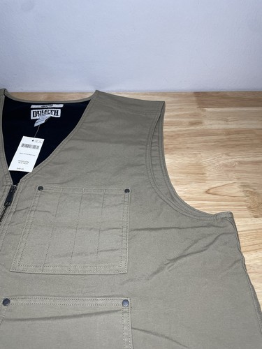 BNWT Duluth Trading Men’s 40 Grit Work Vest Size XL Canvas Insulated Zip Up! - Picture 8 of 15