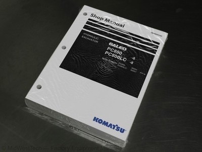 Komatsu Galeo PC800-8, PC800LC-8 Hydraulic Excavator Service Manual Repair Book