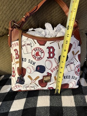 Dooney & Bourke Boston Red Sox MLB Baseball Print Women's Shoulder Bag Logo