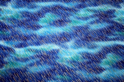 GOLDEN RAIN ON BLUES  FROM HOFFMAN - 100% COTTON FABRIC
