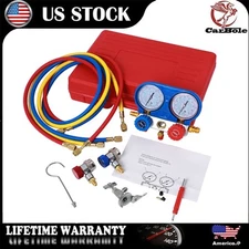 Manifold Gauge HVAC AC Recharge Charging Hose For Refrigeration Kit Automotive