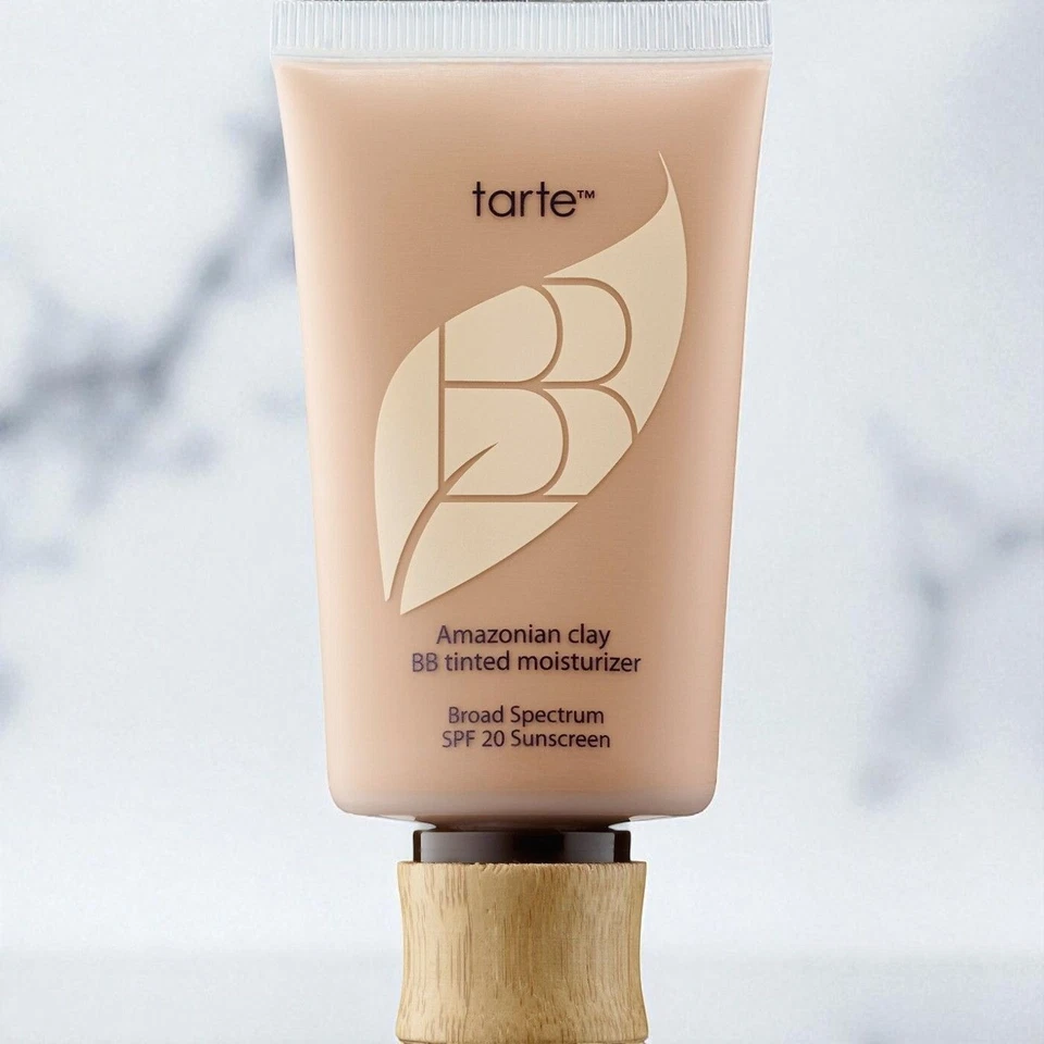 Crema hidratante teñida Tarte Amazonian Clay ligera BB FPS 20 bronceada NUEVA 1,7 fl oz Foto 4 de 4