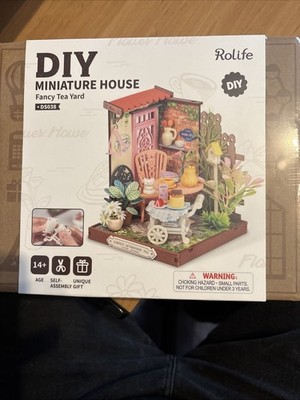 ROBOTIME Rolife 3D Miniatur ausgefallener Teegarten Puppenhaus-Set zum Selbermachen DS038-neu/versiegelt
