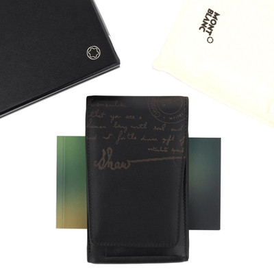 Montblanc Writers Edition George Bernard Shaw Mini-Notizbuch & Kartenetui NEU