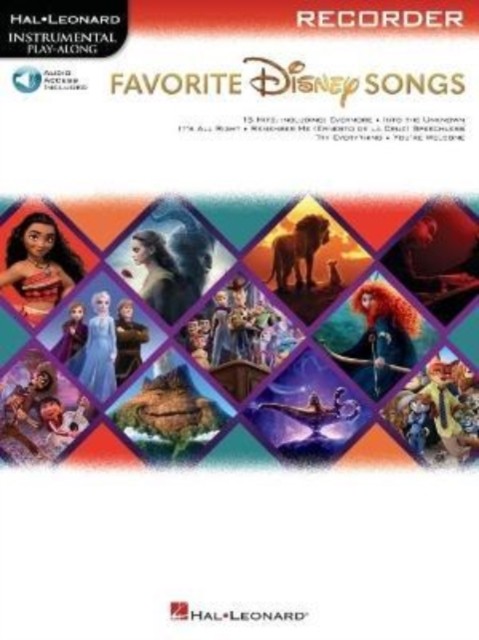 Favorite Disney Songs Instrumental Play-Along - Recorder (Book)