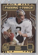 2023 Donruss Passing the Torch Jerseys Prime 41/49 Bobby Hebert Derek Carr a8r