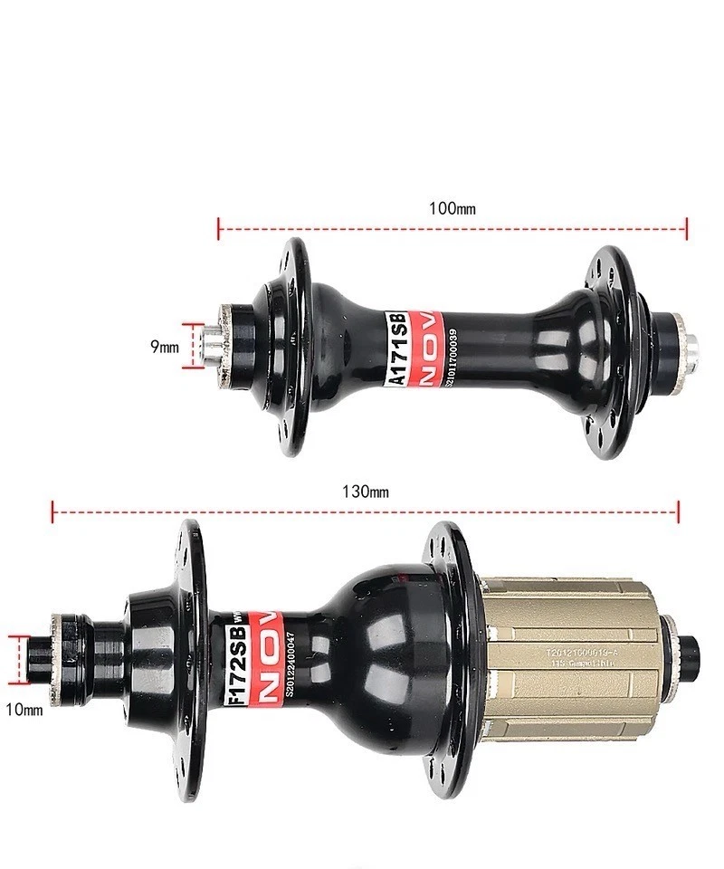 Novatec Hub A171SB/F172SB Front 20H Rear 24H Quick Release Road bike 8-12 Speed - Image 2 of 3