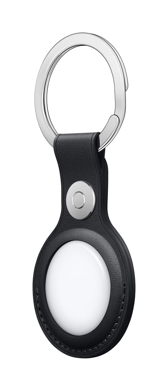Apple AirTag Leather Key Ring - Midnight