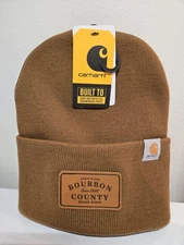 Goose Island Bourbon County x Carhartt Beanie NEW With Tags