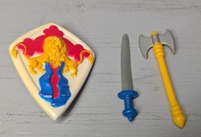 vintage Bowmarc shield sword and axe 1983 LJN TSR Advanced Dungeons & Dragons