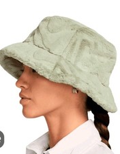 Nike Apex Bucket Hat Faux Fur Logo HF7194-370 Women's Adult Unisex Size Large