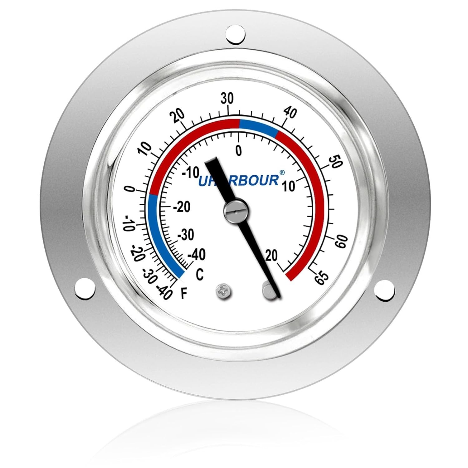 Uharbour Cooler Thermometer Comercial Freezer Thermometer Capillary Design Re...