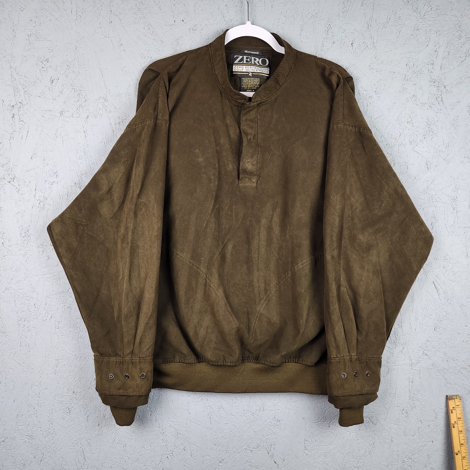 Zero Restriction Pullover Jacket Mens Medium Brow… - image 1