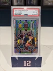 TOM BRADY 2019 PANINI PRIZM DRAFT STAINED GLASS MOJO PRIZM /49 PSA 10 GOAT HOF