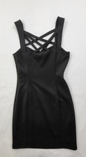 Guess Strappy Black Dress  Knee Length Size 8