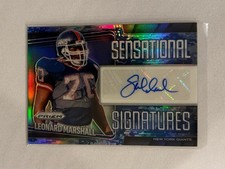 2025 Prizm - Leonard Marshall Sensational Signatures Navy Camo SSP /25 Giants