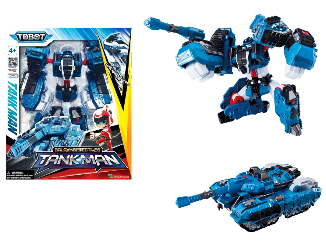 Young Toys TOBOT TANK MAN Galaxy Detectives Transforming Robot