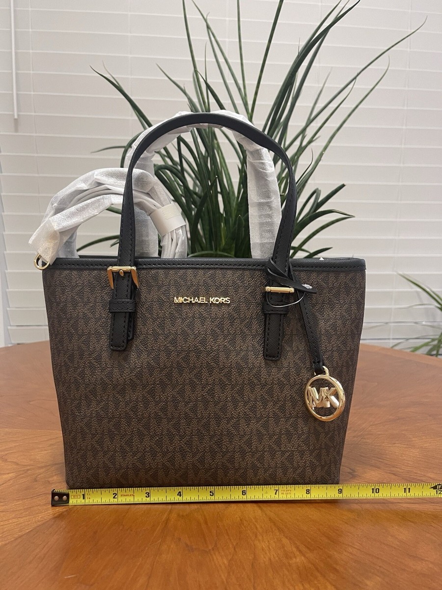 Michael Kors Jet Set XS Tote Bag Brown/black (35T9GTVT0B