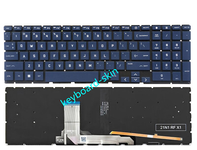 Blue US Backlit Keyboard For HP Victus 15-FA 15-FB TPN-Q278 TPN