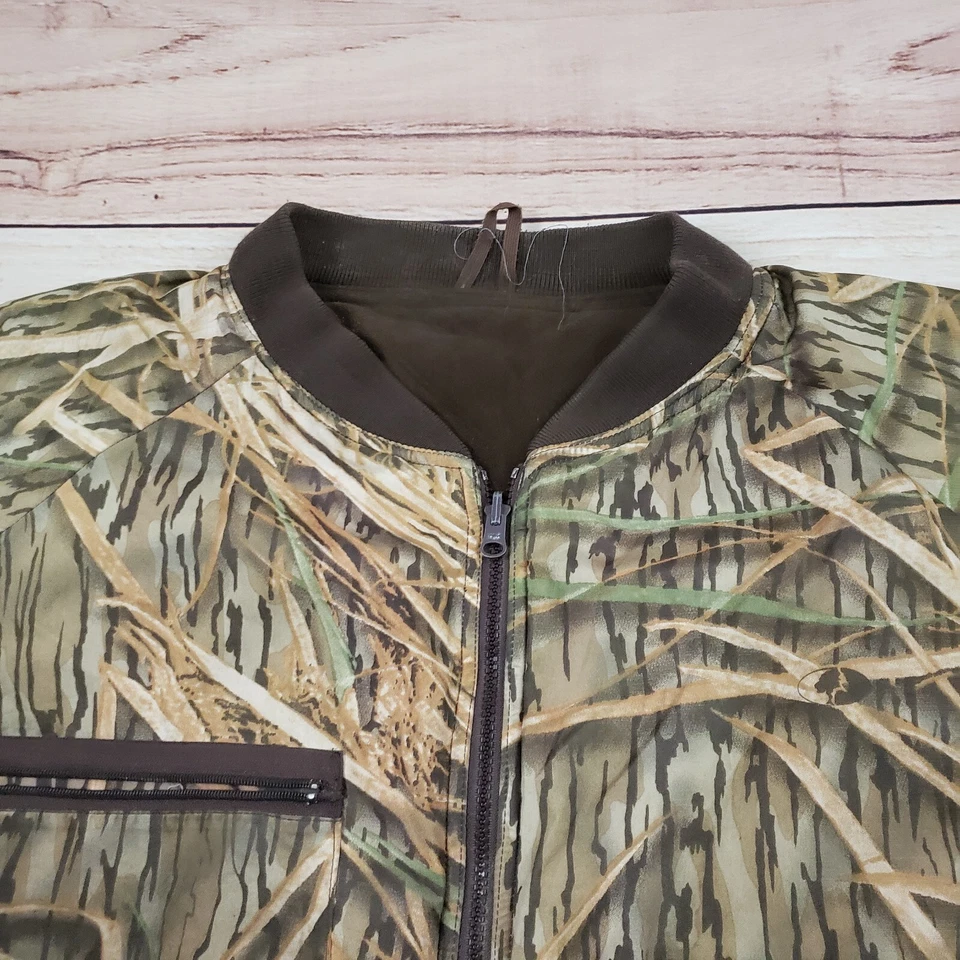 ВИНТАЖНЫЙ Gamehide куртка мужская 3XL XXXL коричневый на открытом воздухе охоты камуфляж двусторонний * - Изображение 3 из 4