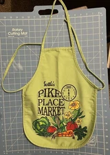 Seattle's Pike Place Market Pale Green Small Children’s Art Chef’s Apron Smock