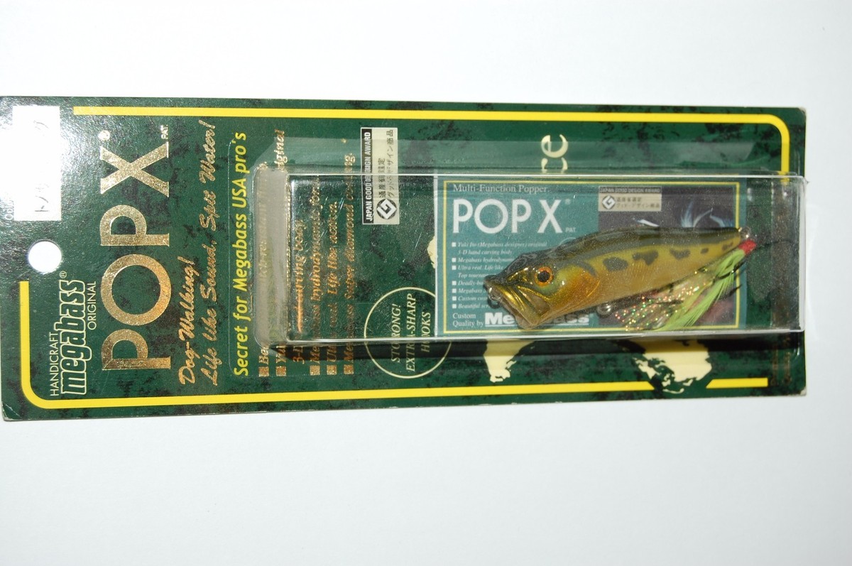 rare megabass pop x popx made in japan bass topwater popper