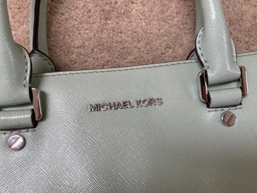 MICHAEL KORS MINT BLUE BAG SHOPPER HOBO SHOULDER STRAP MK HANDBAG ZZ - Picture 3 of 10