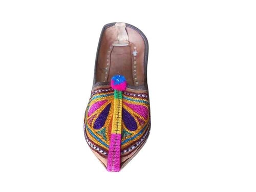 Women Jutties Shoes Punjabi Indian Slip-On Flip-Flops Flats Mojaries US 5.5 - Picture 3 of 6