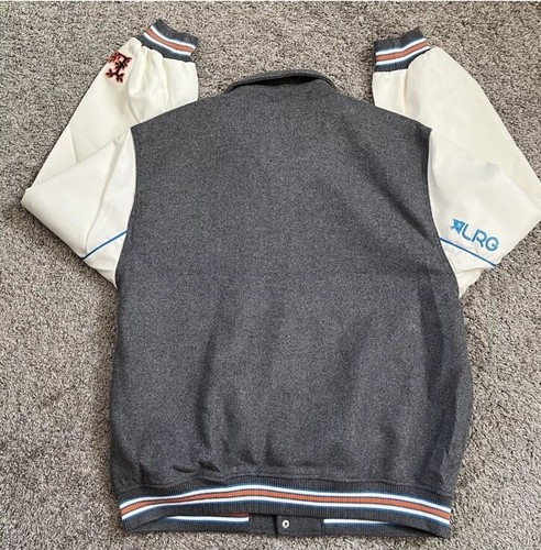 WU TANG X LRG JACKET SIZE 3XL CREAM VARSITY WOOL JACKET LIFTED RESEARCH GROUP - Picture 5 of 11