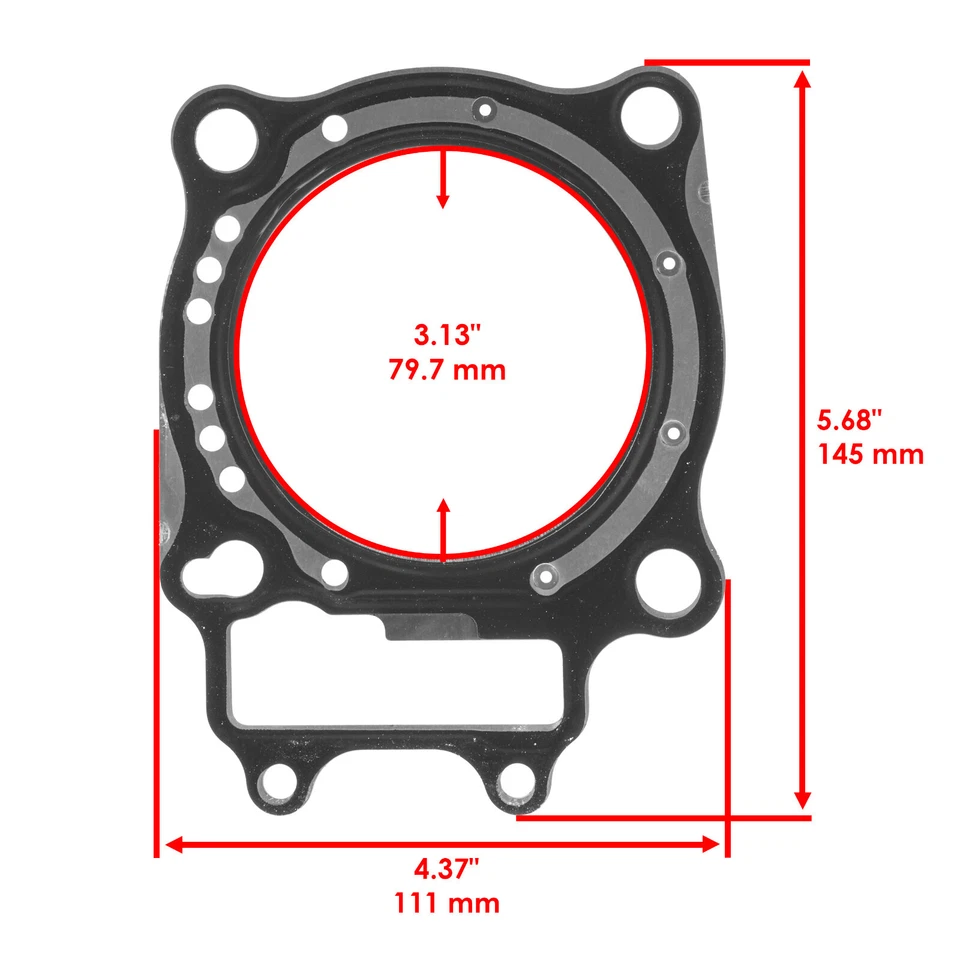 Junta de culata para Honda CRF250R CRF250X 2004 2005 2006 Foto 2 de 4