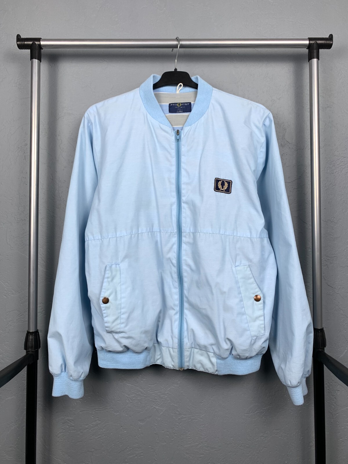 Fred Perry 90s Vintage Mens Bomber Jacket Size L