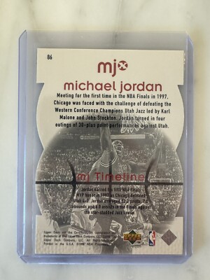 MICHAEL JORDAN 1998 UD UPPER DECK #86 MJX TIMEPIECES RED DIE CUT 