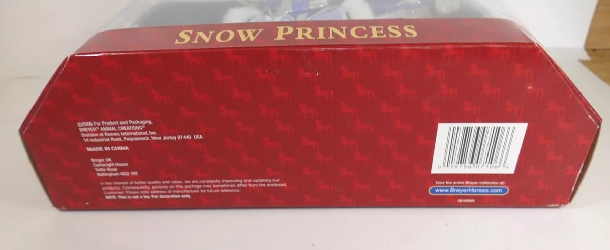 Breyer Snow Princess 2006 700106 10th In Series Holiday Christmas