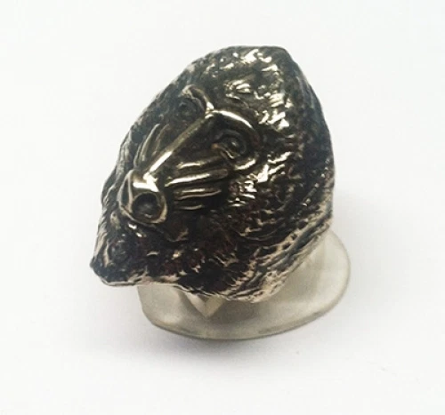 Baboon Monkey Silver Ring - Image 2 of 3