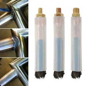 5 Stück Kohlefaser-Pinsel Für WIG/TIG Schweißen – Mit PTFE-Hülse, M8 Außengewinde, Zum Reinigen Von Edelstahl