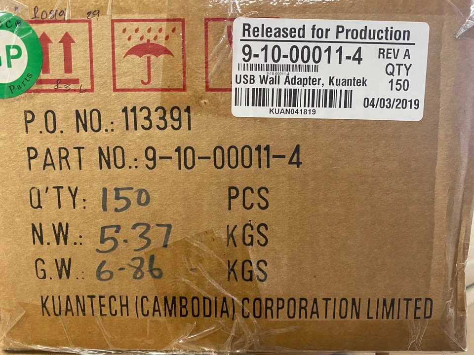 110V-240V AC to DC 5V 1.0 A Standard USB (1) case of 150 units - Image 4 of 4