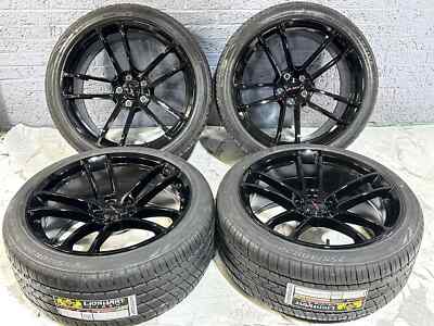20x9.5 20x11 GLOSS BLK SRT HELLCAT WHEELS  TIRES CHARGER CHALLENGER RED EYE 392