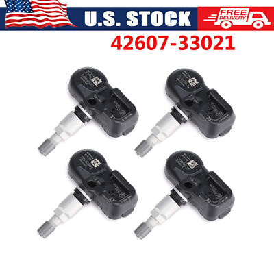 4X OEM 42607-33021 TIRE PRESSURE SENSOR TPMS For Toyota Camry Corolla 4Runner