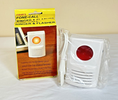 Vtg Fone Call Ringer Flasher Alert Hearing Impaired, Flash Only Setting 1996 NOS