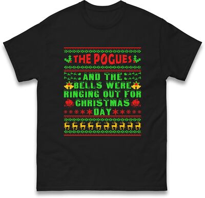 The Pogues Christmas Holiday T-Shirt, Bells Were Ringing out For Christmas Tee